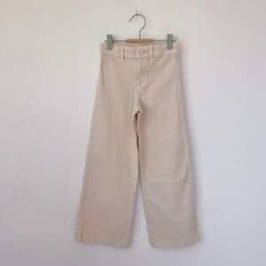 NWT H&M Ecru Wide Leg Denim